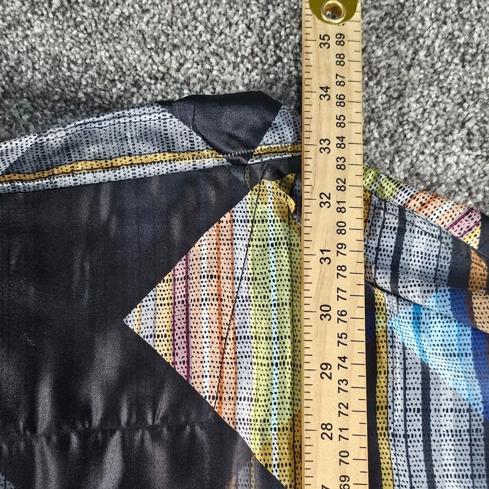 Toro/Solo Dress Shirt Mens XXL Black Geometric Diamond button-up Art Deco party - Picture 7 of 10